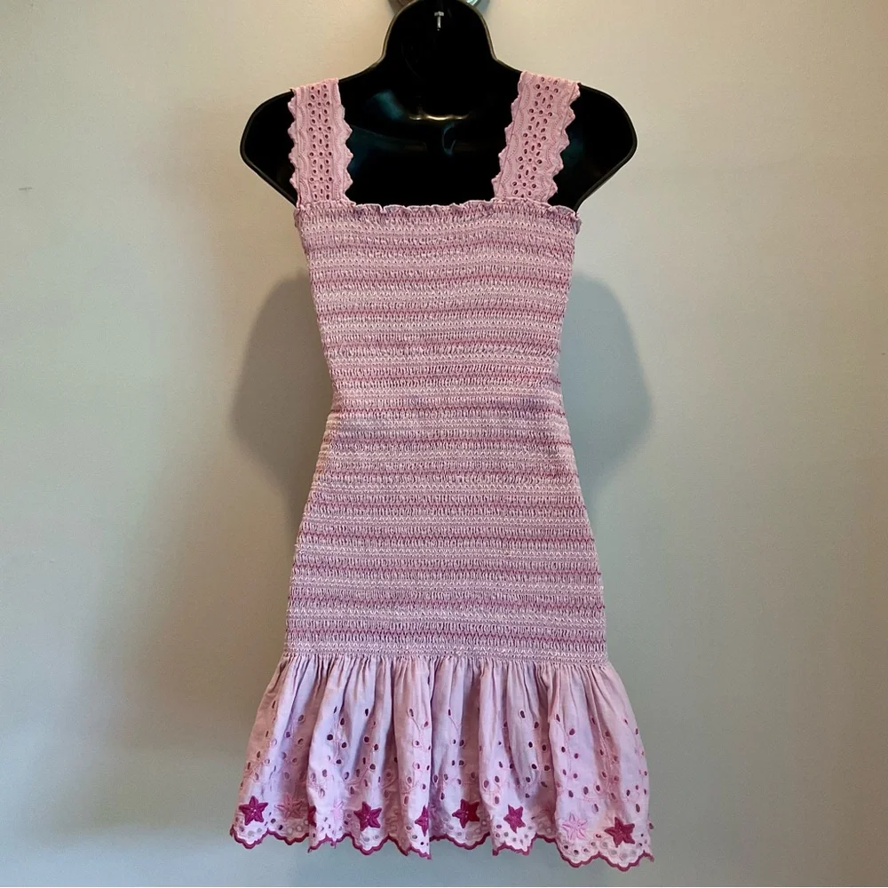 LoveShackFancy Jax‎ Mini Dress in Lavender Fields - Picture 6 of 12